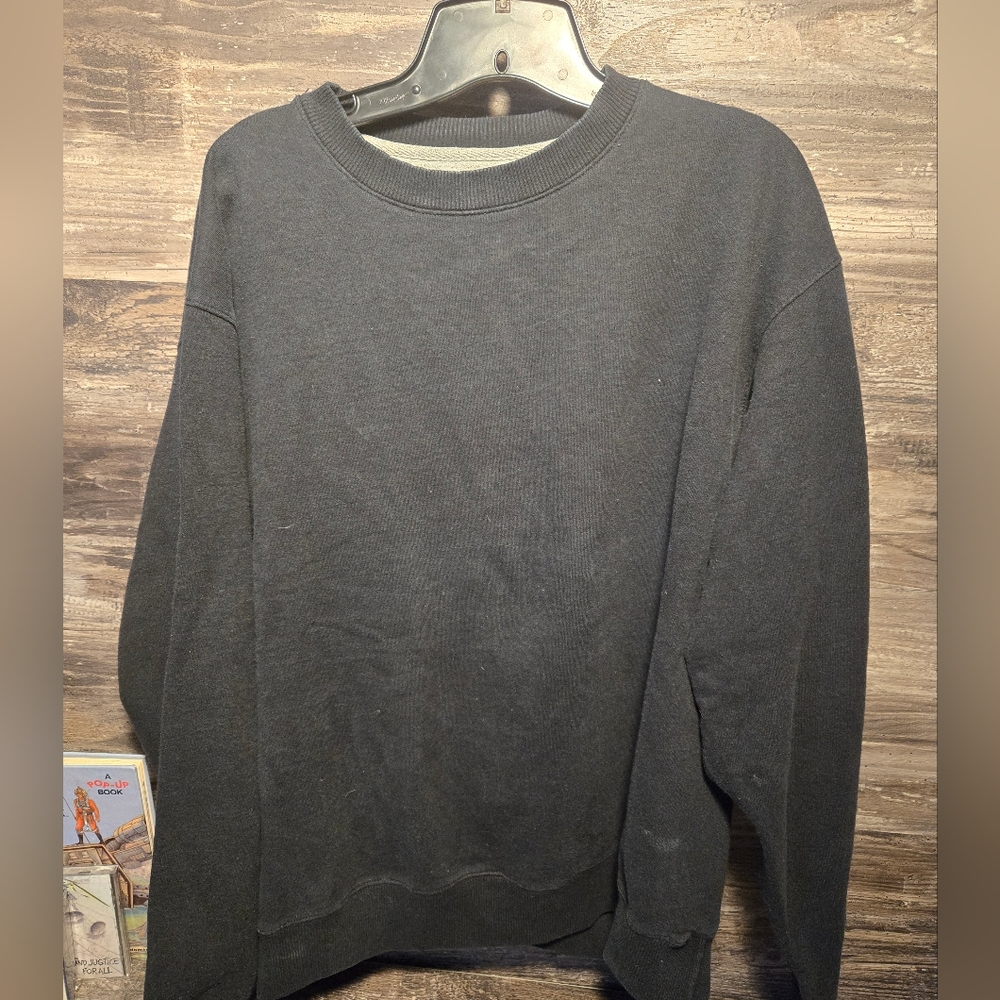 Champion Mens Eco Fleece Crew Sweatshirt - Black - Large Gym Workout Walk‎ Run